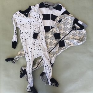 Set of 3 Burt's Bees Zip-Up PJ's